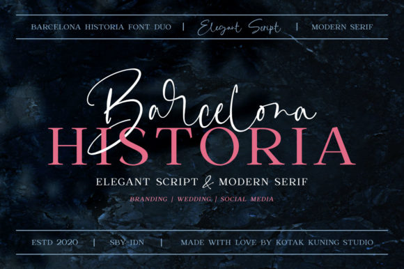 Barcelona Historia: A Duo Font for Timeless Designs