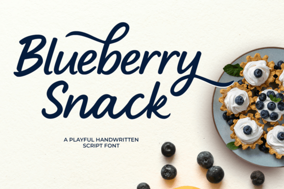 Blueberry Snack: A Playful Handwritten Font for Creative Projects
