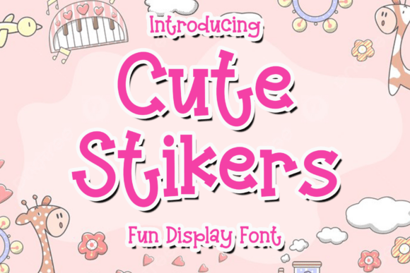 Cute Stikers: An Elegant Handwritten Script Font for Modern Design