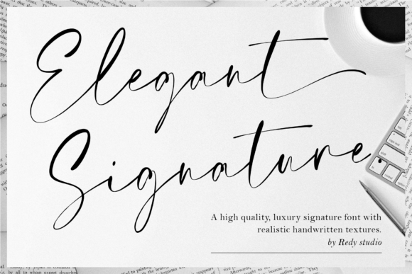 Elegant Signature: A Refined Script for Timeless Design
