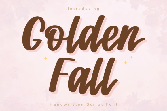 Golden Fall: A Warm Handwritten Script for Cozy Creations
