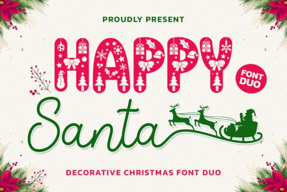 Happy Santa Duo: A Festive Typeface for Cozy Christmas Projects