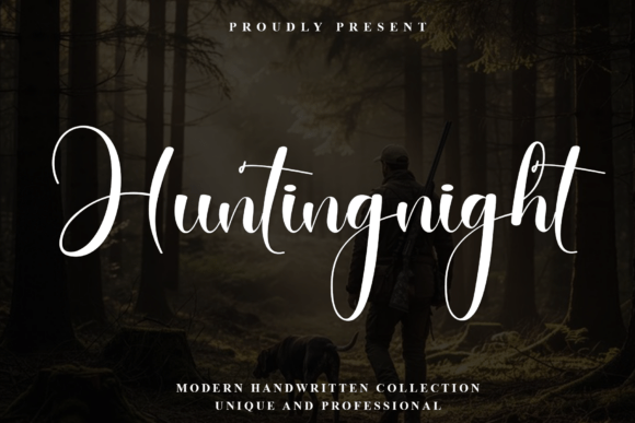 Huntingnight: The Signature Font for Modern Branding