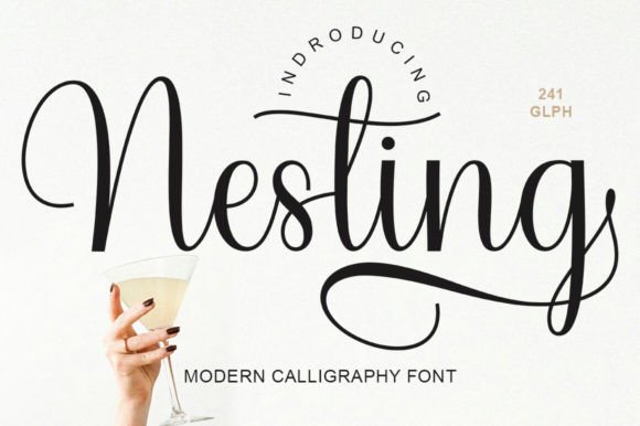 Nesting: The Gentle Script Font for Modern Designs