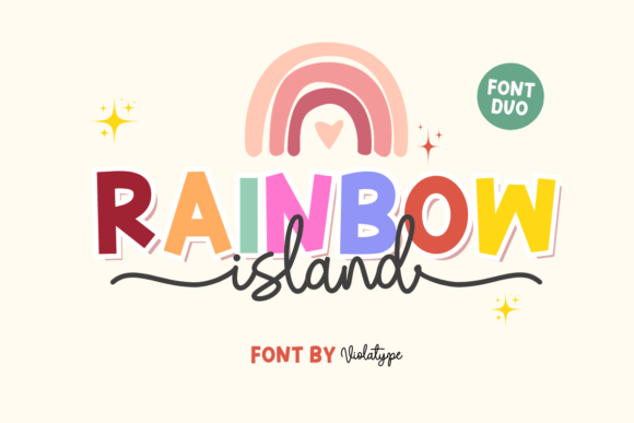 Rainbow Island: The Creative Font Pair for Modern Designs