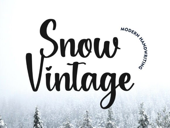 Snowvintage: A Handwritten Script for Timeless Projects