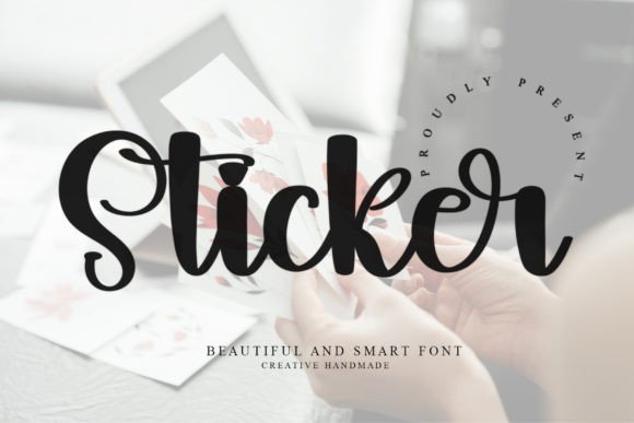 Sticker: A Script Font That Brings Playful Charm to Your Designs