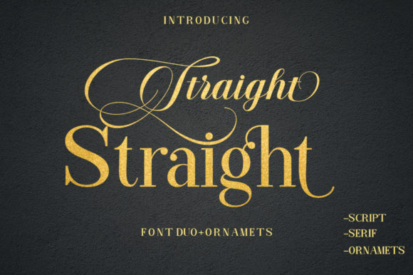 Straight: The Elegant Font Duo for Timeless Design