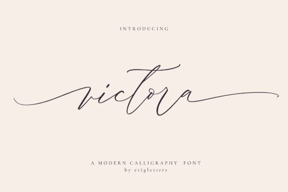 Victora: A Handwriting Script Font for Elegant Branding