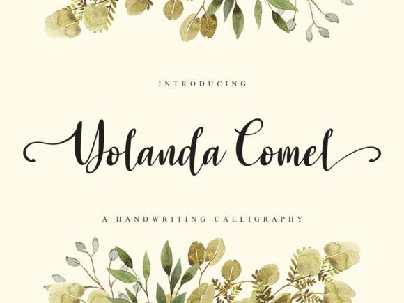Yolanda Comel: The Calligraphic Script Font for Elegant Branding